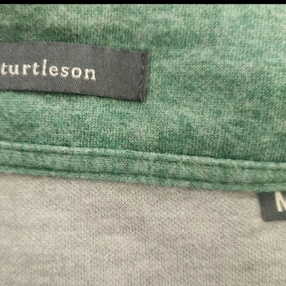 Turtleson Green Quarter Zip Sweatshirt Sweater Golf Womens Size M - Picture 6 of 6